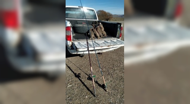 Decomisaron cañas, truchas y equipos a pescadores furtivos en Sarmiento