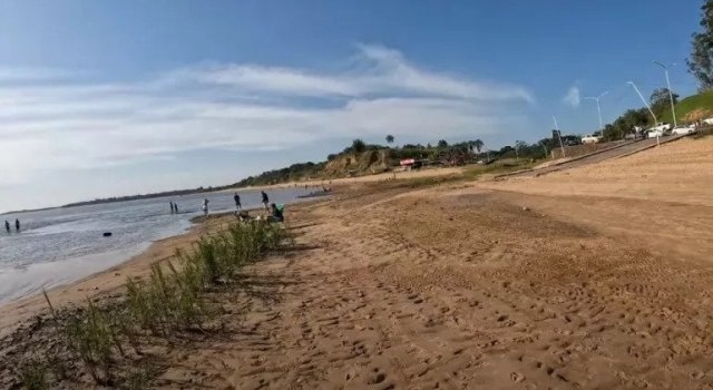 Ituzaingó: se acentúa la bajante del río Paraná durante esta semana