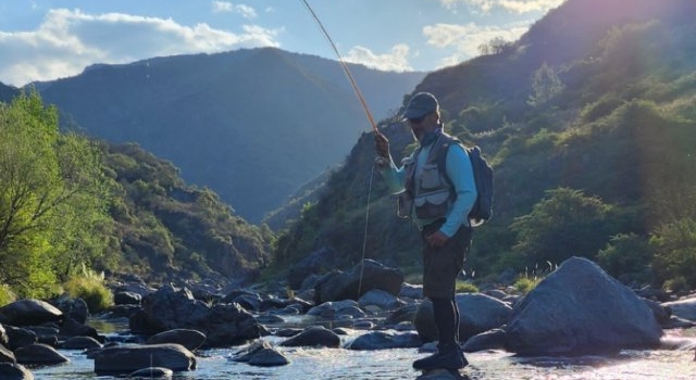 Pesca de truchas en Sierras de Córdoba