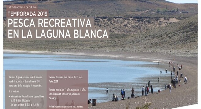 Inicio de temporada de pesca recreativa en la Laguna Blanca