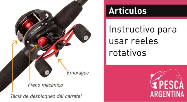 Instructivo para usar reeles rotativos