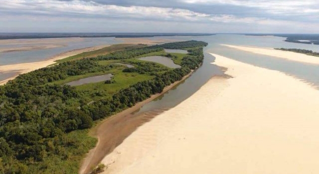 Preocupa la bajante del río Paraná a la altura de Reconquista