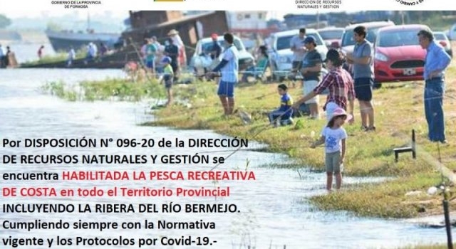 Formosa: habilitan la pesca recreativa de costa en todo el territorio provincial