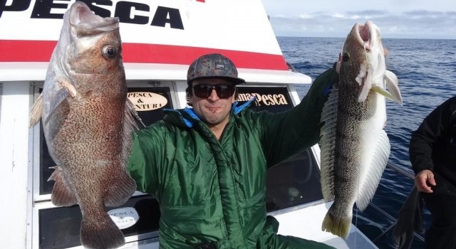 Meros y salmones en un gran momento de la pesca de altura