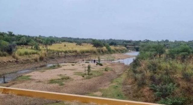 Bajante extraordinaria: se seca el río Empedrado