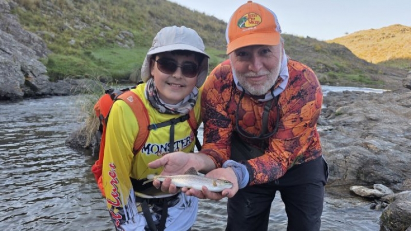 Pesca de Truchas en las sierras de C&oacute;rdoba.