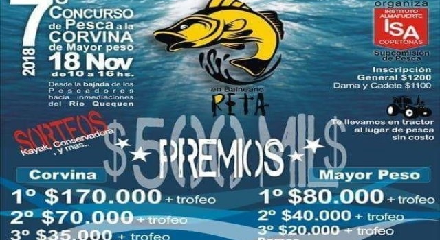 Concursos de Pesca en San Miguel del Monte y Tres Arroyos