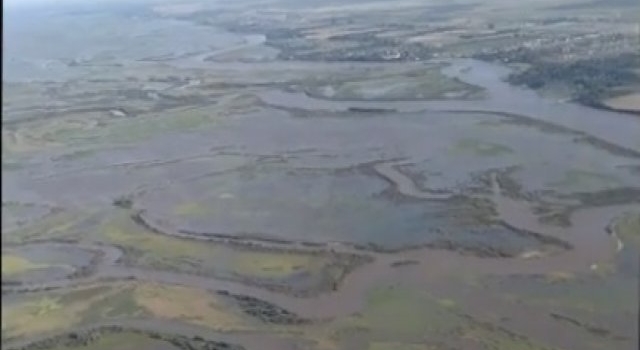 Desde el aire: así se ve la crecida del río en Santa Fe
