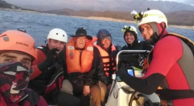 Traslasierra: rescataron a dos pescadores en el dique La Viña